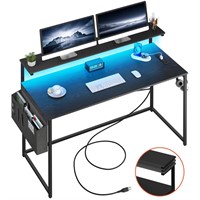 Yoobure Computer Desk with Power Outlets Fast Char