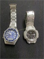 Pair Of Men's Casio Quartz Waterproof Watches
