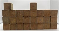 Wood Alphabet Blocks (26)