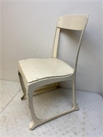 Vintage white metal chair