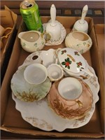 Lot of China Dishes, Plates, Bells