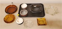 Lot of Assorted Advertising & Glass Ashtrays