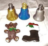 Handpainted Ceramic Christmas Bells & more