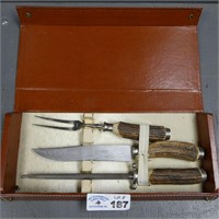 Anton Wingen Jr Othello Stag Handle Carving Set