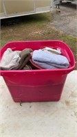 Tote Full Of Towels And Washcloths