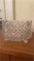 Avitra footed cut crystal bowl approx 11 inches