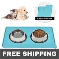 Qty 2 Reopet Silicone Pet Feeding Mat: Waterproof