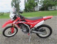 Honda 250L model CRF250 motorcycle with 4,533