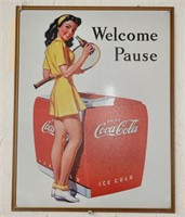 "Coca-Cola" Single-Sided Metal Sign