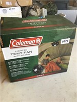Coleman tent fan new in box