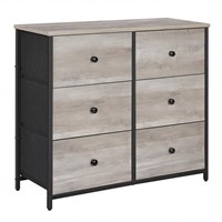 SONGMICS Dresser for Bedroom, Chest of Drawers, 6