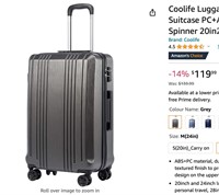 Coolife Luggage Expandable(only 28") Suitcase