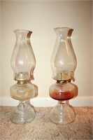2 - Vintage Oil Lamps