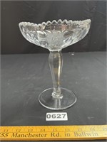 Vintage American Brilliant Glass Compote