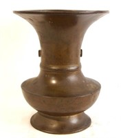 19th Century Chinese Bronze Ku Form vase