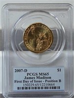 Graded 2007 P James Madison Dollar