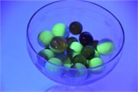 Assortment of Marbles, Some Glow Under BlackLight