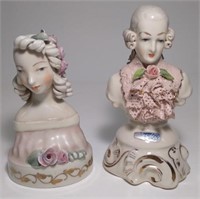 Lot of 2 Vintage Cordey Porcelain Busts