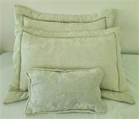 2 Large Pillow Shams and Small Accent Pillow