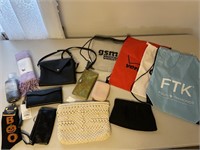 Handbags, cinch sacks + new socks, scarf &