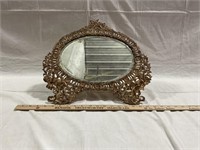 All metal standing mirror