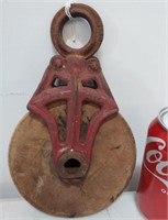 Old Wooden/Metal Pulley