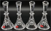 4pc Towle Lead Crystal Candlesticks