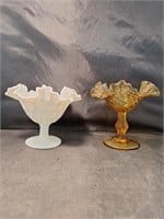 Fenton Candy Compote Dishes x2