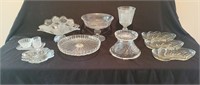 Crystal, Pressed and Patterned Glass Dishes