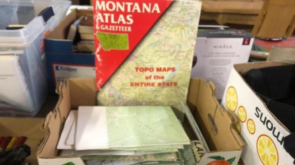 BX OF TOPOGRAPHICAL & FOREST SERVICE MAPS