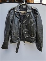 Black Leather Jacket Size 48