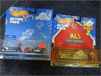 2-- HOTWHEELS DIECAST ACTION PACKS