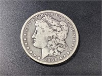 1886 O MORGAN SILVER DOLLAR