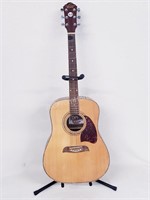 WASHBURN ACOUSTIC GUITAR WITH STAND
