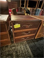 3 DRAWER LEATHER