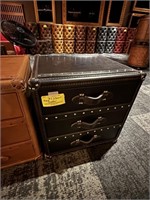 3 DRAWER LEATHER