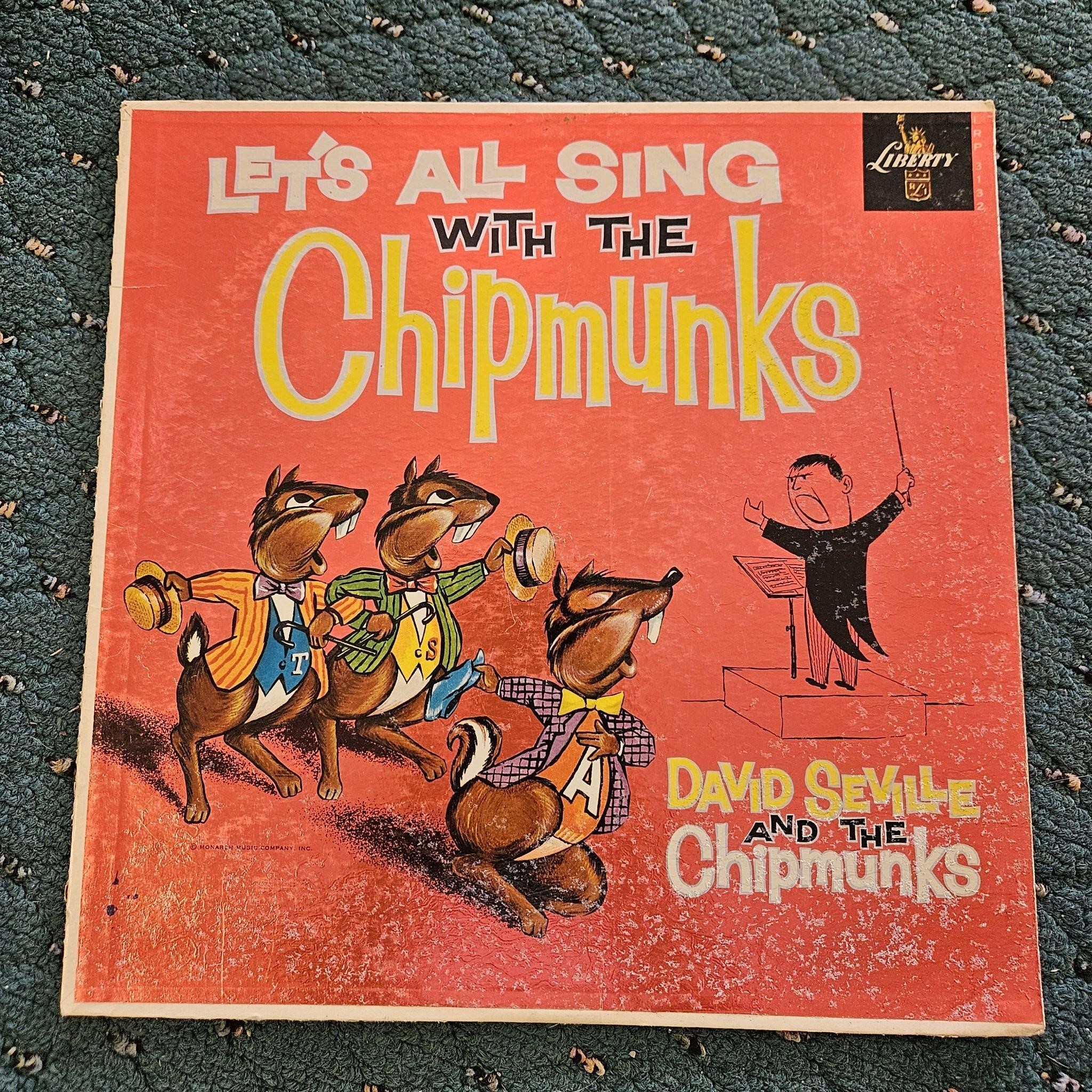 Lets All Sing With the Chipmunks Vinyl Record