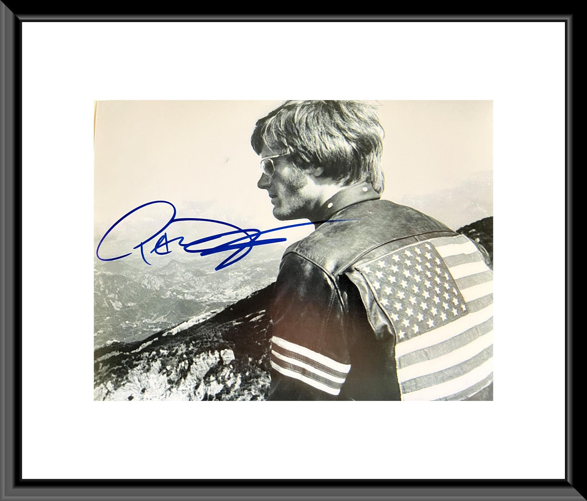 Easy Rider Peter Fonda signed movie photo