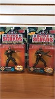 Lot of 2 Battle Squads Figures Hawkeye and Bandit