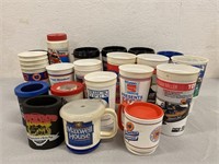 Lot Of Plastic Cups, Mugs, & Koozies