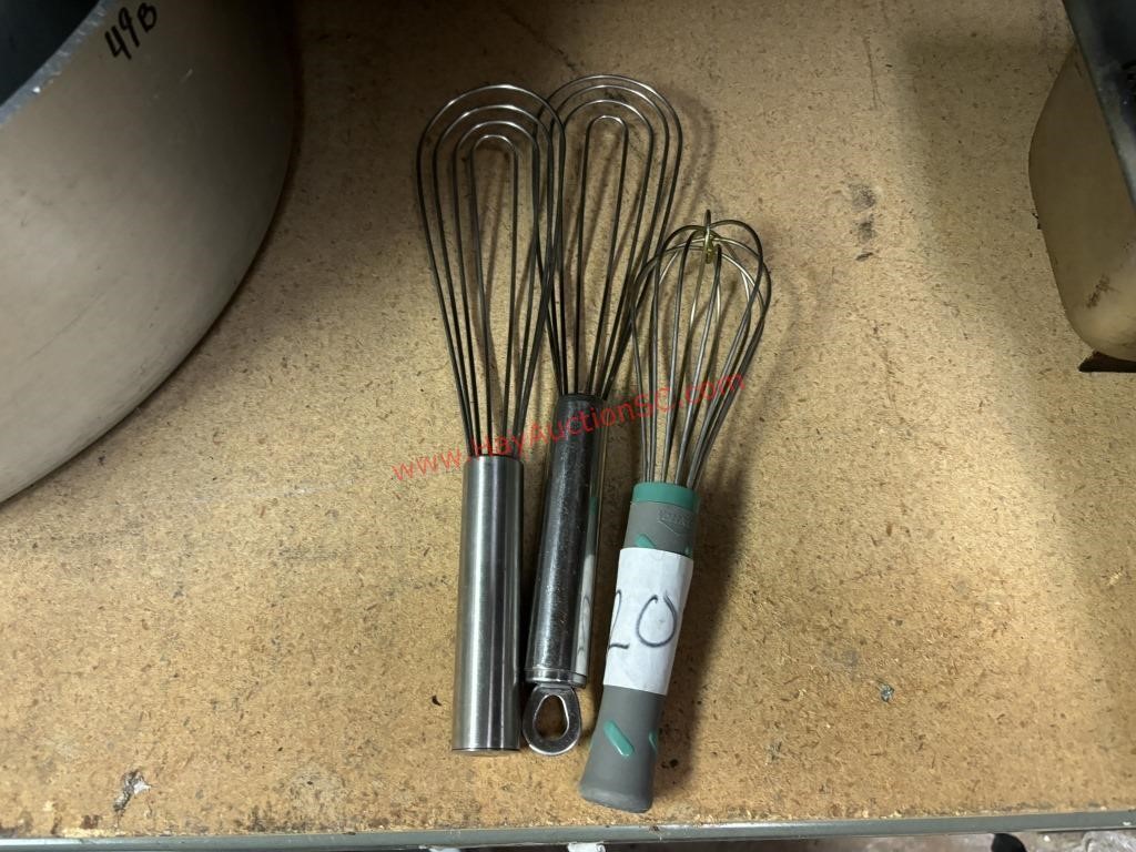 LOT - S/S WHISK & (2) S/S SKIMMERS