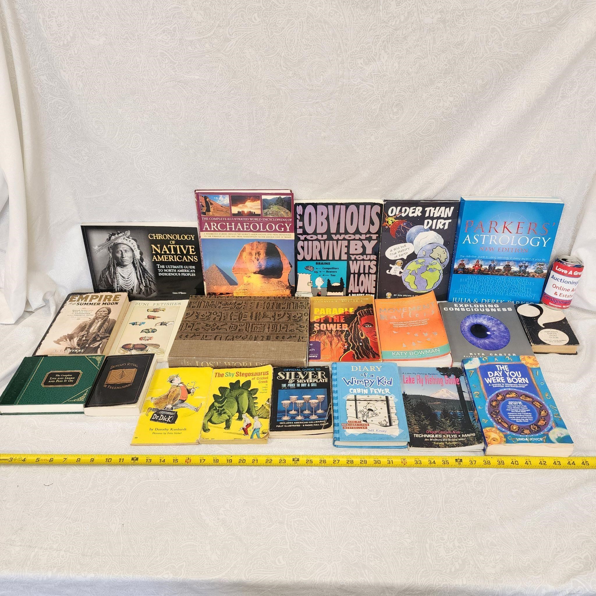 Huge Collection Of Books Masonic Astrology Native+