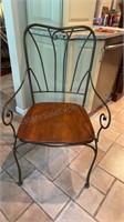 KINCAID Metal and Wood Dining Chair Heavy Solid