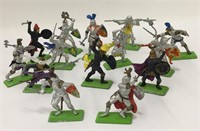 Group Of Deetail England Toy Figurines, Knights