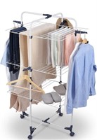 TOOLF
3TIER CLOTHING DRYING RACK 
WHITE AND