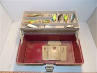 Small Plano Tackle Box w/Several Lures