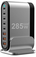 285W 8-Port USB C PD Fast Charging Station, Wall