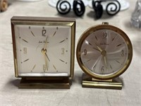 Two brass Seth Thomas clocks