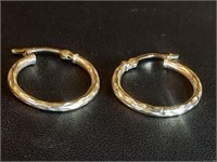 14K GOLD HOOP EARRINGS