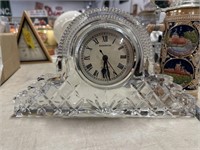 Lead crystal Shannon mantle clock